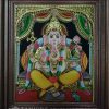 Ganesh golden high embossed thanjavur painting online