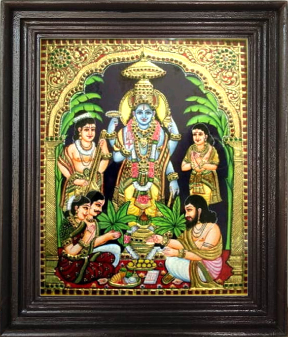 sathya narayana pooja painting
