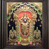 balaji-alamelu-padmavathi Tanjore painting - Thanjavur Art Academy