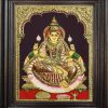 high embossed Mahalakshmi Tanjore art paintings